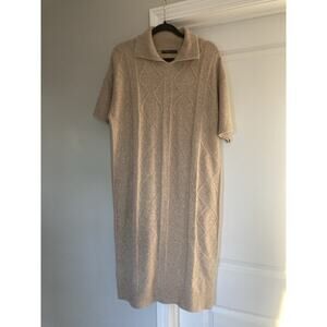 Meg Shop Wool Blend Cable Knit One Size Dress Old Money Preppy